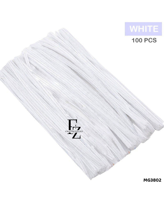 White Pipe cleaner - 100 pcs