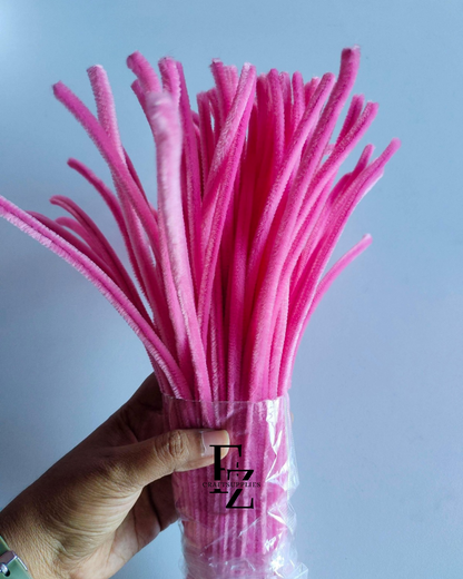Pipe Cleaner 8MM - Pink