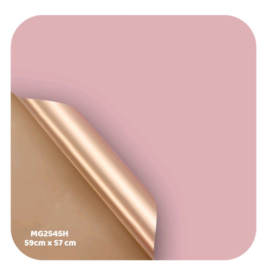 Dual Shade Pink Bouquet Wrapping Sheet - 5 Sheets