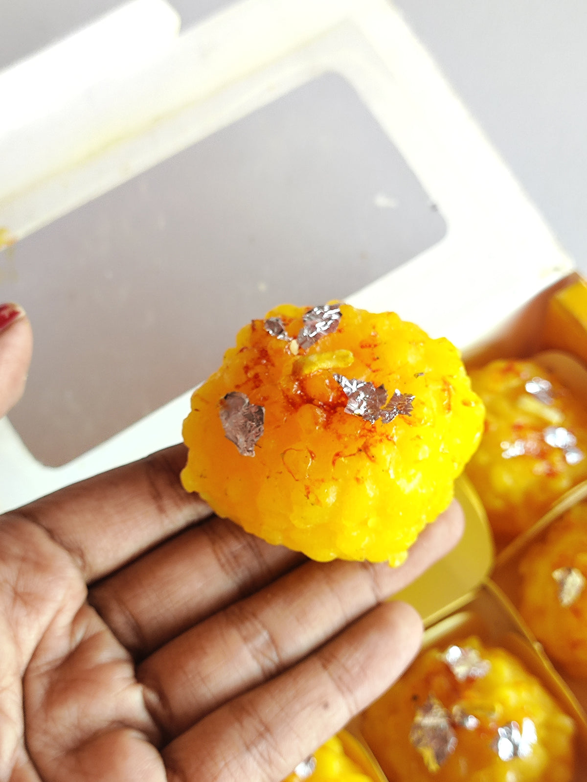 Big Laddu Yellow Candles - Set of 6 Pieces
