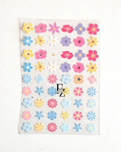 UV DTF Stickers Flowers - D60