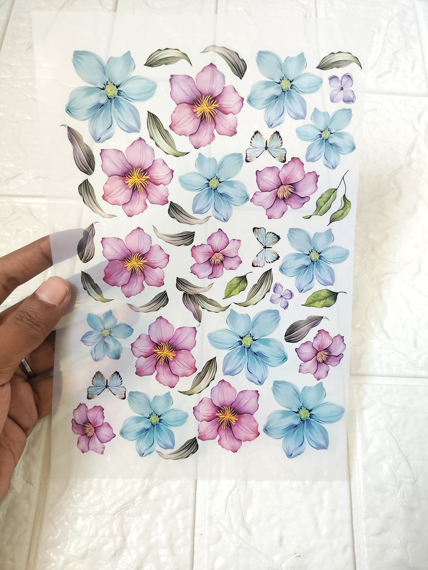 Floral Insert Sheet A5 - D35