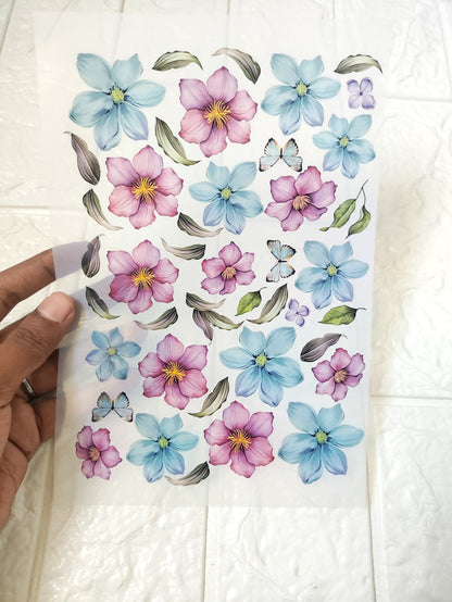 Floral Insert Sheet A5 - D35