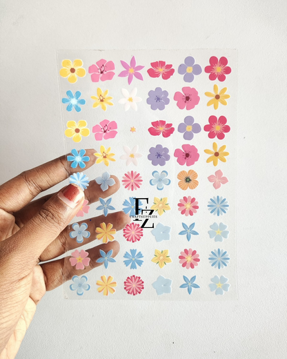 UV DTF Stickers Flowers - D60