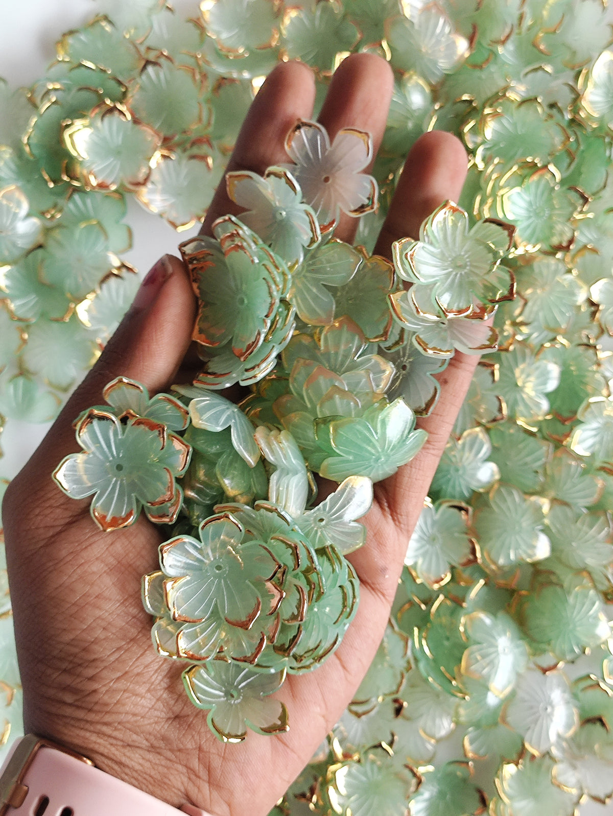Acrylic Flower Green - 20 grams