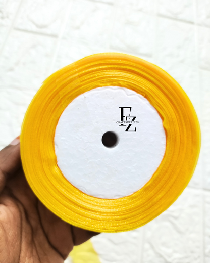Organza Ribbon - Golden Yellow