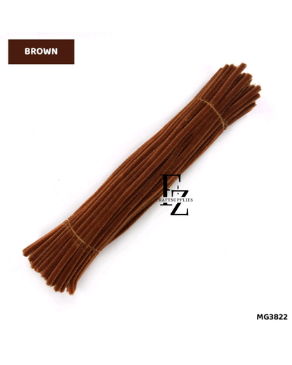 Pipe cleaners 6mm - Brown