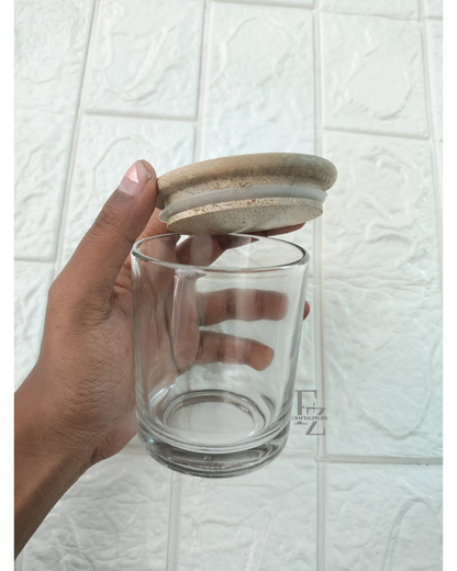 200 ML glass jar with Mango Wooden Lid