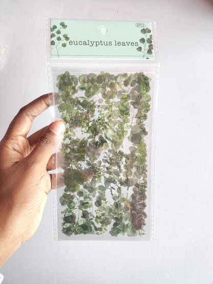 Eucalyptus Leaves Sticker - 1 Pack (6 sheets)
