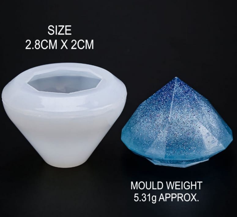 3D Diamond Paper Weight Mould - S148